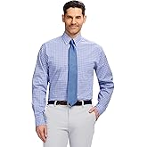 Izod Mens Dress Shirt Regular Fit Long Sleeve Wrinkle Free Stretch Button Down Collar