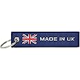 Great 1 Products Country Flag Made In Keychain Tag with Key Ring - Keys, Cars, Trucks, Motorcycles, Gifts - EDC