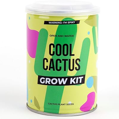 Gift Republic Cool Cactus Grow Tin Grow Your Own Cacti in a Tin Kit