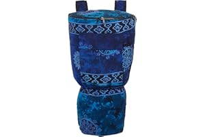 X8 Drums & Percussion Celestial Bag Backpack Case for 12 in Djembes (X8-BG-Blue-XL)