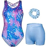 beautyin Gymnastics Leotards for Girls Dance Unitards Shorts Outfits Activewear