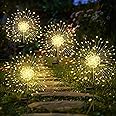 GIGALUMI Garden Outdoor Decor Lights 120LED 4Pack, Solar Garden Lights for Yard Outside Fairy Garden Lights Decorative, Solar Lights for Yard Pathway Flowerbed Planter Balcony Patio Garden Decor