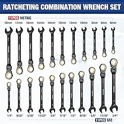 WORKPRO 22-piece Ratcheting Wrench Set with