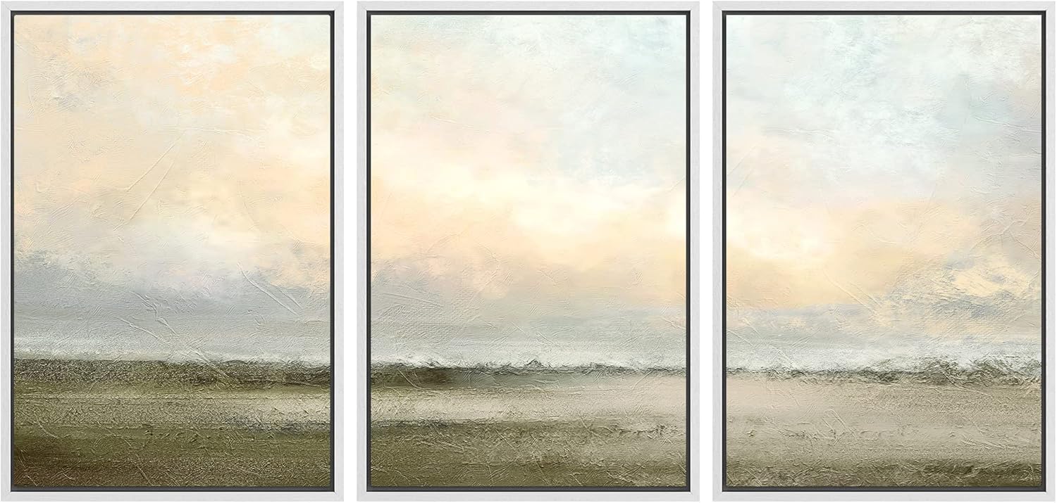 Wall Décor - SIGNWIN Framed Canvas Print Wall Art Set Minimal Pastel Sunset Desert Landscape Nature Abstract Illustrations Modern Art Decorative Nordic Rustic for Living Room, Bedroom, Office - 16