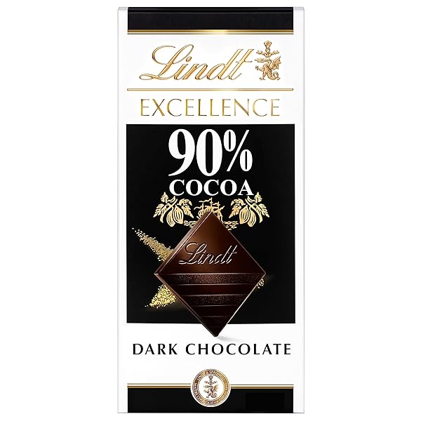LINDT EXCELLENCE 90% COCOA DARK CHOCOLATE BAR, DARK...
