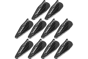 X AUTOHAUX 10pcs Universal Car ABS Roof Shark Fin Style Spoiler Wing Shark Fin Style Diffuser Replacement Black Carbon Fiber 