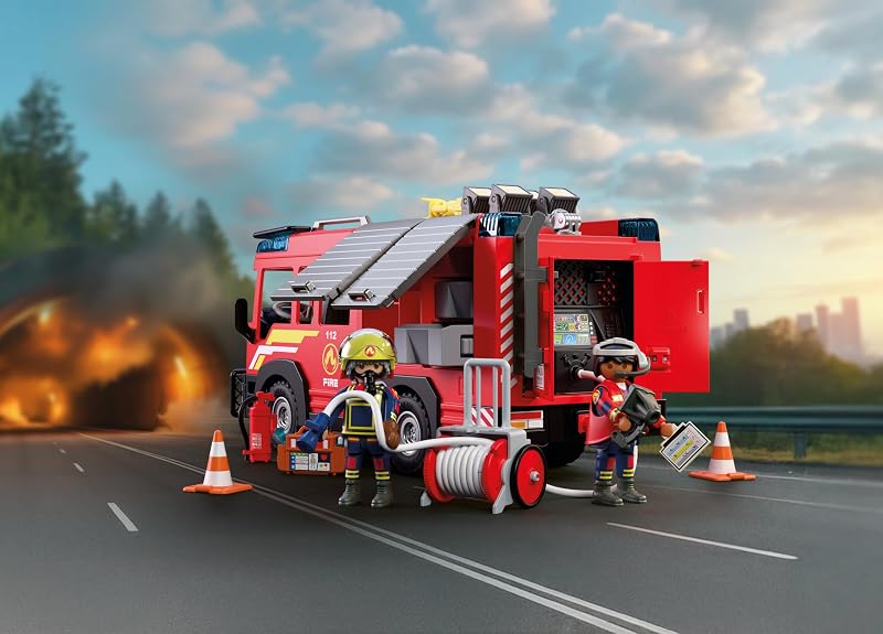 | City Action | Feuerwehr‑Rüstfahrzeug | Einsatzfahrzeug mit Licht & Sound, Löschkanone, Schaumgeschoss & umfangreicher Ausrüstung | Für Kinder ab 4 Jahren | 72193
