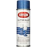 Krylon K03814A00 Glitter Blast Glitter Spray Paint for Craft Projects, Sapphire Shimmer Blue, 5.75 oz