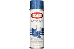 Krylon K03814A00 Glitter Blast Glitter Spray Paint for Craft Projects, Sapphire Shimmer Blue, 5.75 oz