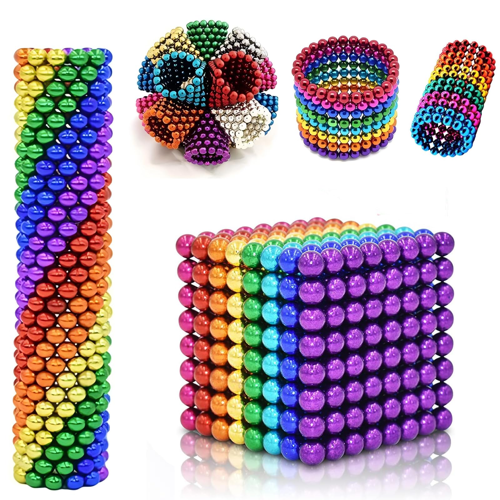 Photo 1 of 5MM 231PCS?Upgraded Building Desk Toys for Stress Relief,Fidget Toys Stress Reliever Office Putty Toys Slime for 16+