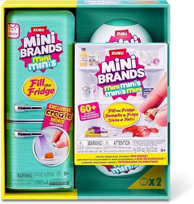 Mini Brands Fill the Fridge Playset S1 + 2pk INT Capsules ZURU