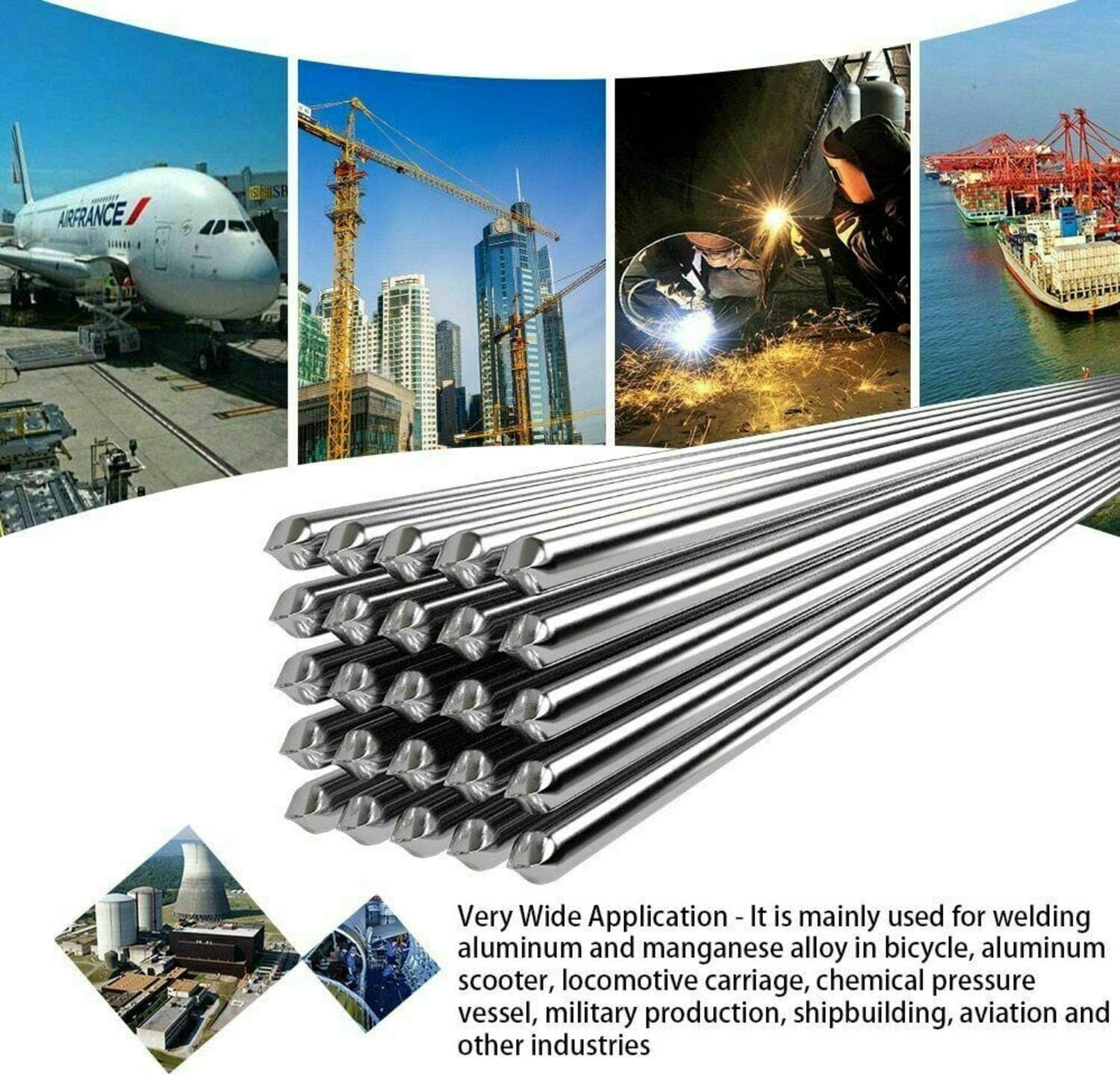 Weison Easy Aluminum Welding Rods Low Temperature - No Need Solder Powder (50PCS)