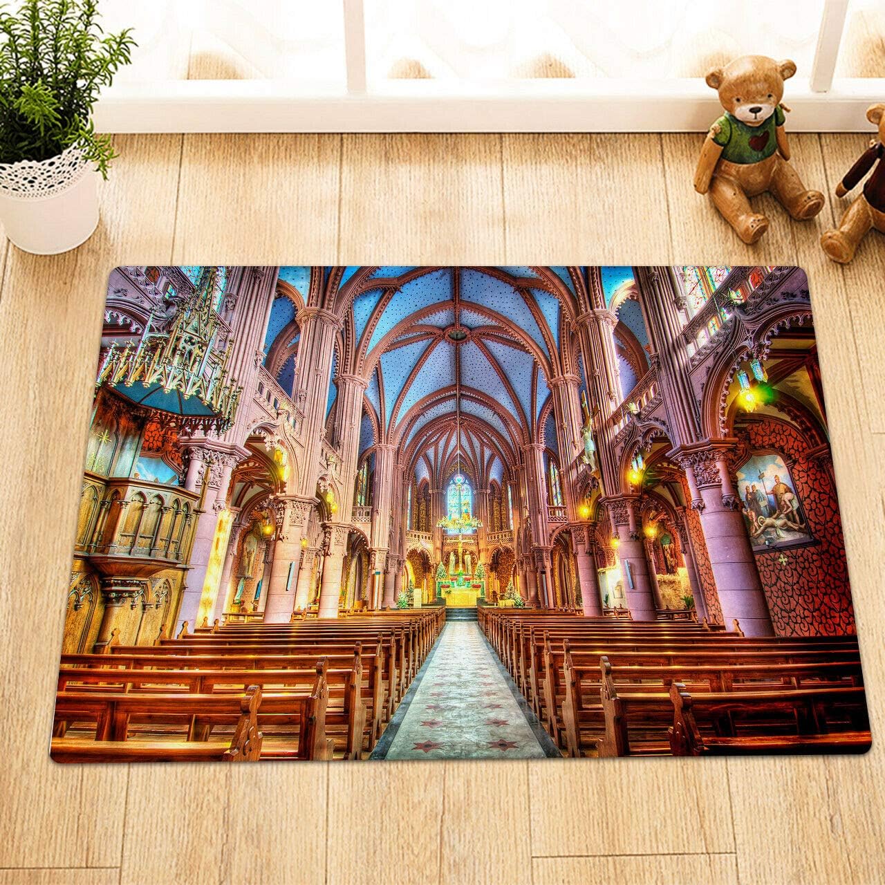 ZZ7379SL Kathedrale Notre Dame von 3D Digitaldruck Kinder Wohnzimmer