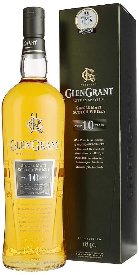 Glen Grant 10 Years Old Single Malt mit Geschenkverpackung (1 x 1 l)