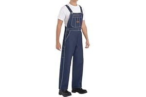Red Kap mens Denim Bib OverallBib Overall