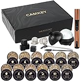 25Pcs Whiskey Smoker Kit-12 Wood Chips, Ice Ball Mold, Cocktail Smoker Infuser Kit, Old Fashioned Drink Smoker Kit, Christmas Birthday Bourbon Whiskey Gifts for Men,Husband,Dad,Him