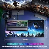 EFISH Extended XL Mouse Pad 800x300x3 mm Non-Slip Stitched Edges Desk Mat view 2