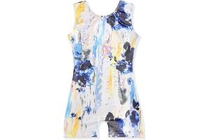 EQSJIU Toddler Leotard for Girl Gymnastics Sleeves Sparkly Tumbling Dance Leotards for Baby Girls Kids Teens 1-10 Years