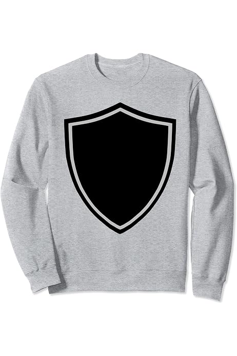 Amazon.com: Black Shield White Border T-Shirt : Clothing, Shoes 