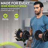 Gallant 20Kg Adjustable Dumbbells Set 2 in 1 Barbell Home Gym Black view 6