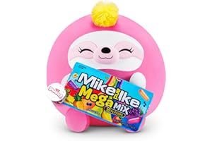 Snackles (MikeandIke) Sloth Super Sized 14 inch Collectible Plush by ZURU, Ultra Soft Plush with Real Licensed Brands