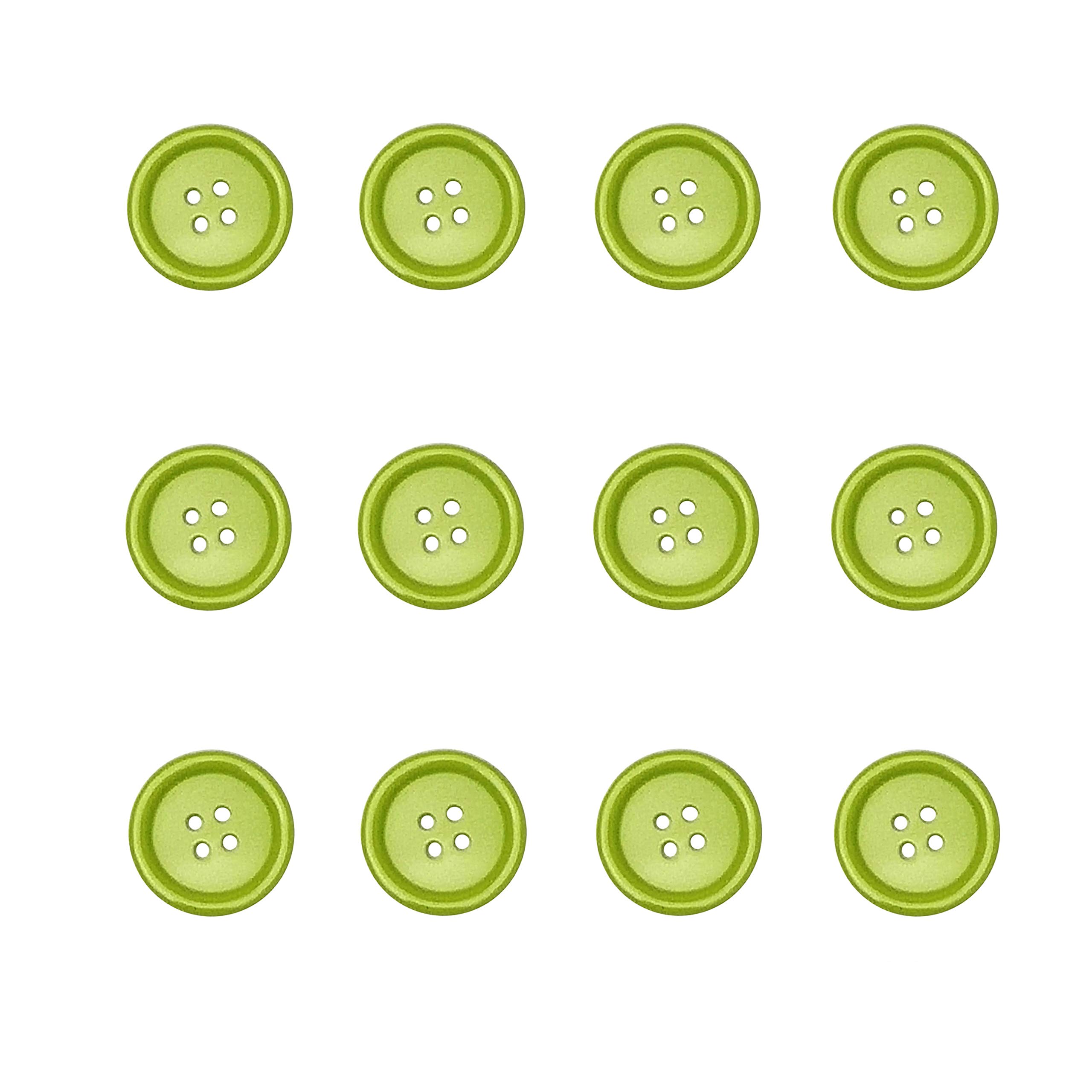 Libiline 100pcs Resin Button Solid Color 4Holes