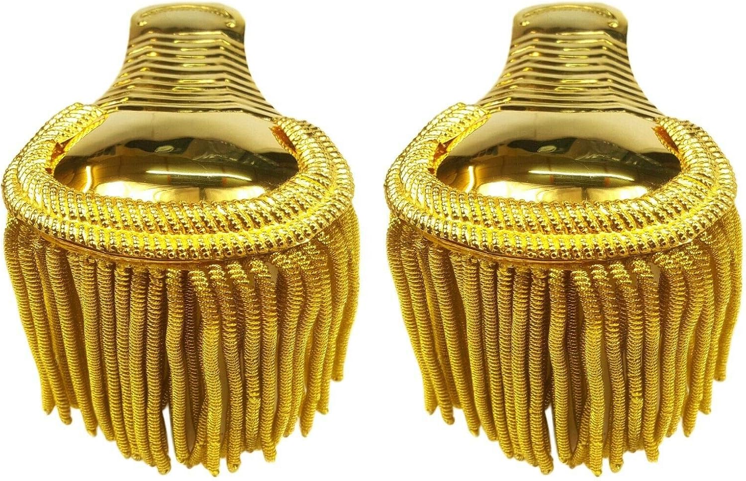 NBEADS Spalline Con Frange Dorate E Catena – Spalline Staccabili In Poliestere Per Costumi Cosplay, Carnevale E Teatro, 28.5x11.3 Cm
