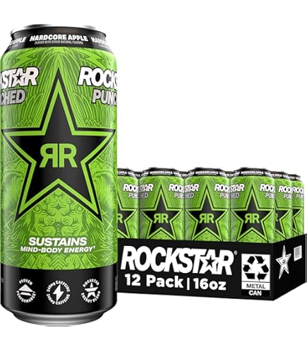 Amazon.com : Rockstar Fruit Punch Punched Energy Drink, 16 Ounce