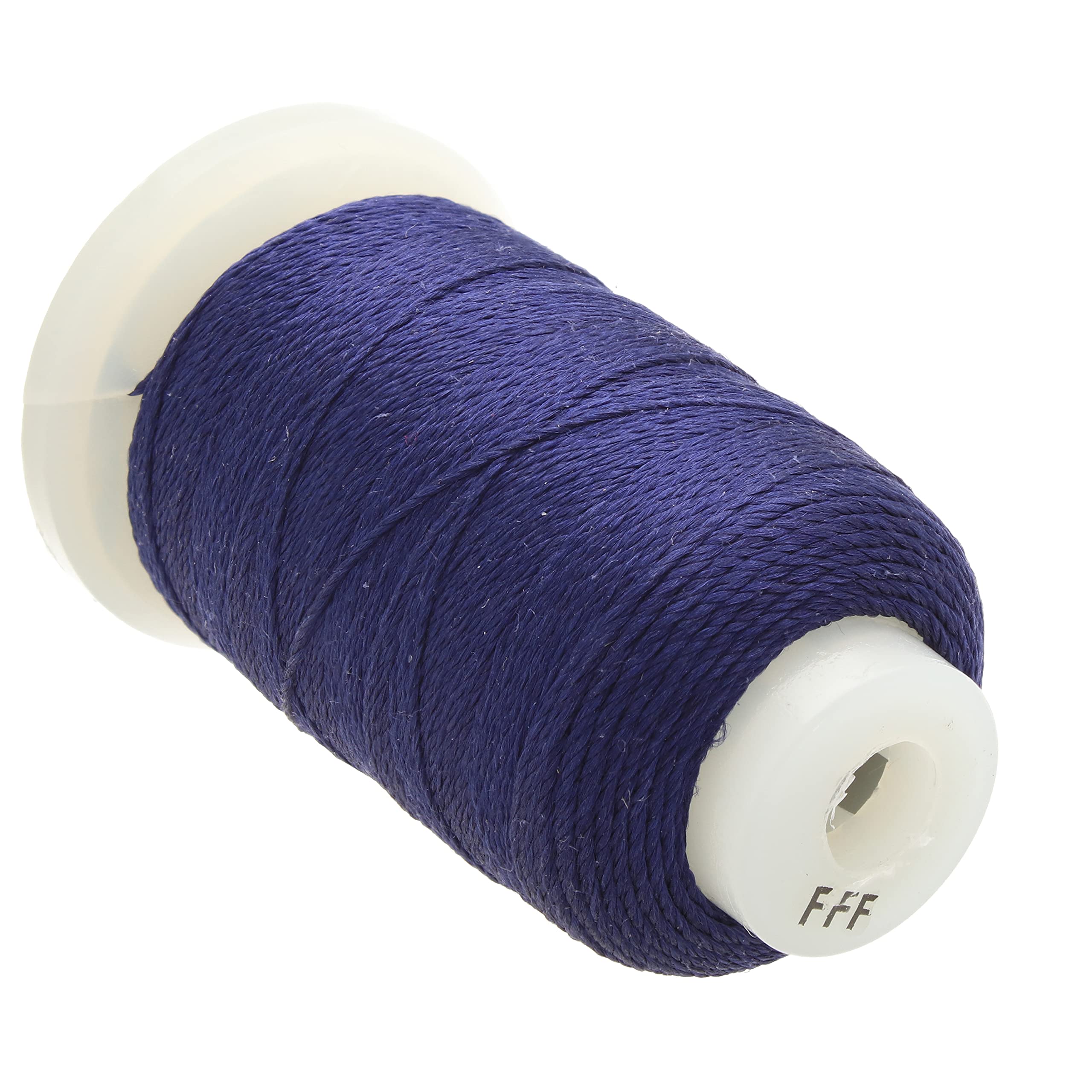 The Beadsmith Pure Silk Cord – Navy Blue, Size FFF (0.419 mm/0.0165”), 92 Yards (276 ft), 1/2-Ounce Spool