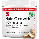 iRestore Hair Growth Supplement - Hair Loss Vitamins for Women and Men - Biotin Multivitamins & DHT Blocker to Reduce Hair Thinning - Hair Regrowth Pills - 30 Days Supply 90 Count (Pack of 1)