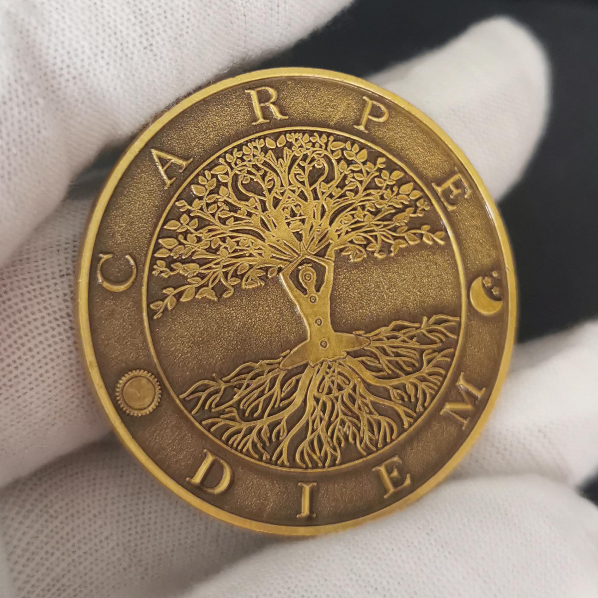 Memento Mori Stoic Pocket Token Carpe Diem Memento Mori Challenge Coin |  Stoic Carpe Diem Pocket Token - Zinc Alloy EDC Reflection Coin Carpe Diem  Pocket Coin