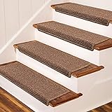 Brakki Bullnose Carpet Stair Treads, Non Slip Stair