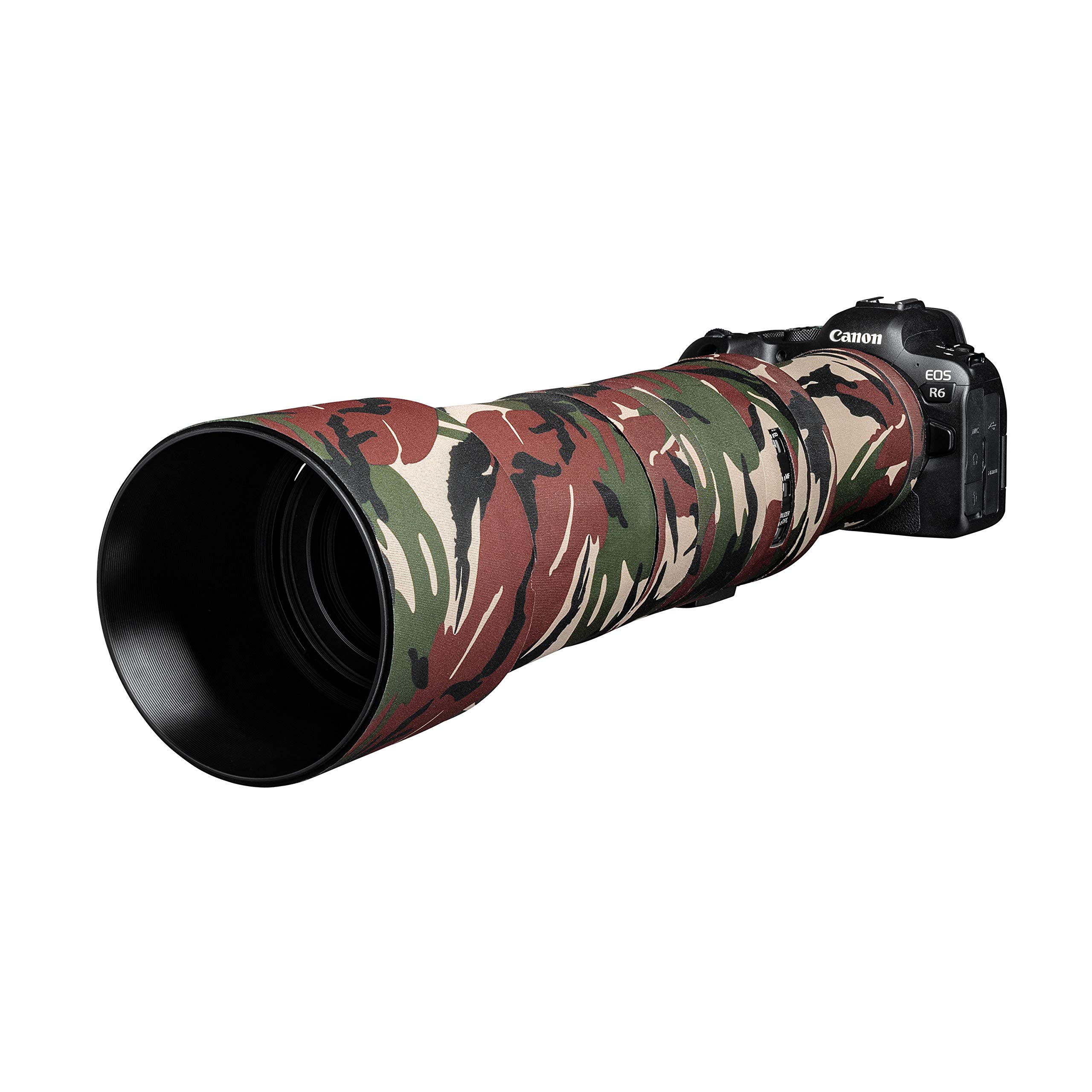 easyCover Green Camouflage Lens Protection for Canon RF 800