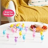 THE TWIDDLERS 36 Bunny Pop Up Jump Toy Set 6cm Easter Party Favours view 5