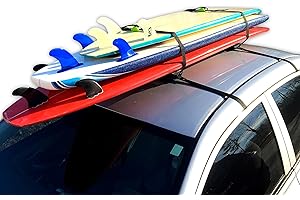 BLOCKSURF Block Surf - Wrap Rax Pro Soft Roof Racks, Universal Fit for Cars, Trucks and SUVs - Carries Long boards, Short boards, and Soft Tops