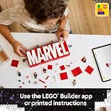 LEGO Marvel MARVEL Logo & Minifigures Avengers 76313 Buildable Toy view 6