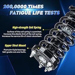 Front Strut Assembly & Sway Bar Links for 2008-2012