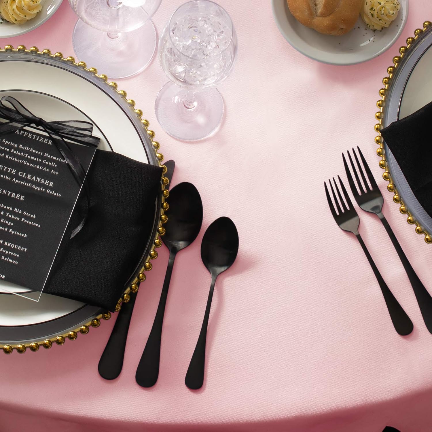Gee Di Moda Rectangle Tablecloth - 60 x 102" Inch - Pink Rectangular Table Cloth for 6 Foot Table in Washable Polyester - Great for Buffet Table, Parties, Holiday Dinner, Wedding & More: Home & Kitchen