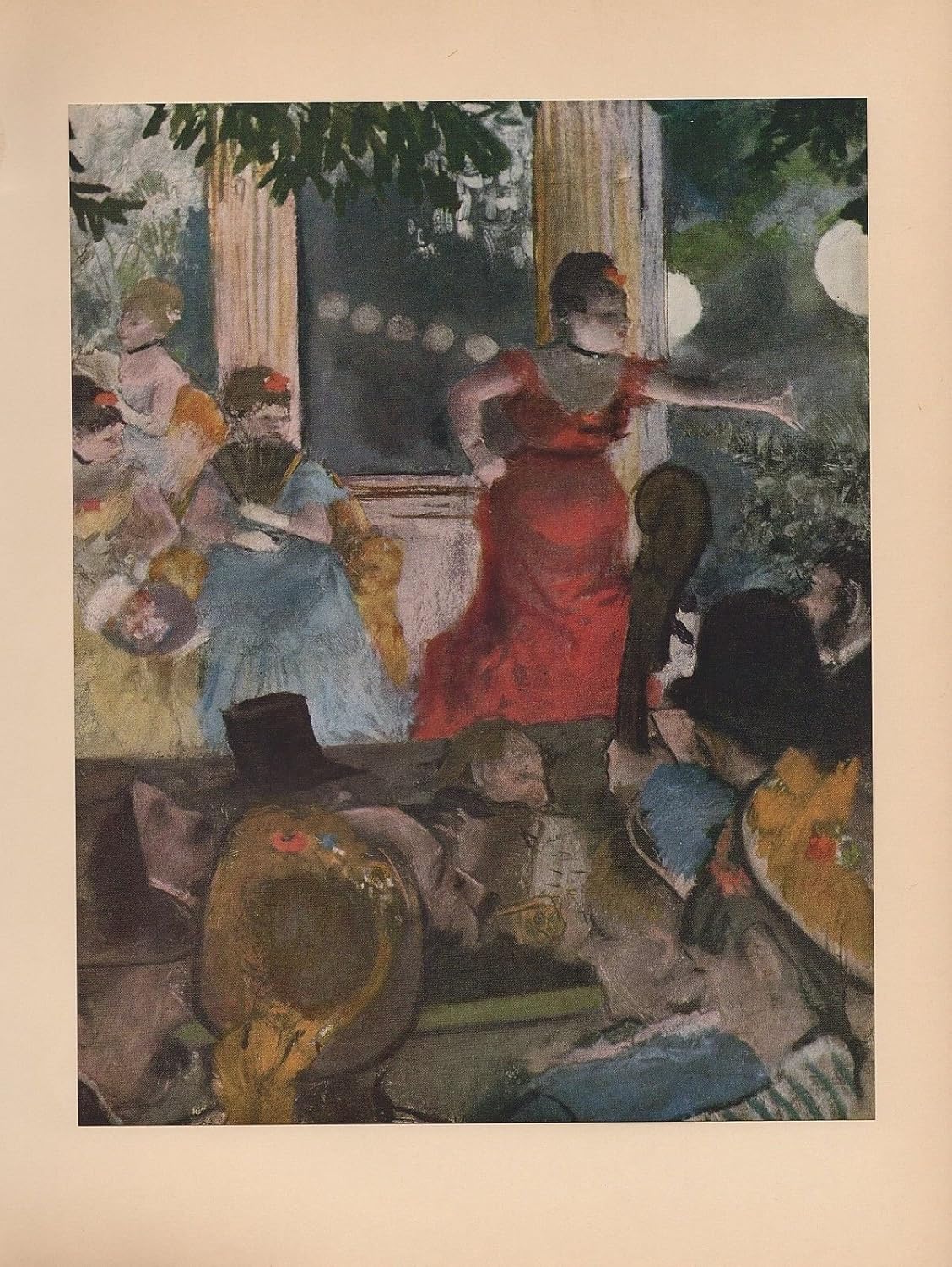 1951 Vintage Degas Cafe Concert at LES Ambassadeurs Color