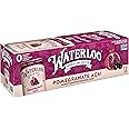 Waterloo Sparkling Water, Pomegranate Açaí Naturally Flavored, 12 Fl Oz Cans (Pack of 12) – Zero Calories and Zero Sugar or Sweeteners