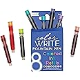 Ooly Color Write Colorful Fountain Pen Ink Refills, Set of 8, Multicolor Refills Compatible with Ooly Fountain Pens Only