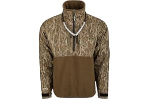 Drake Waterfowl Men's MST Guardian Flex Fleece Eqwader Quarter Zip Waterproof Windproof Breathable Outdoor Hunting Jacket