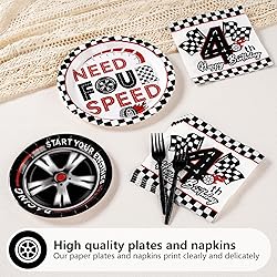 96 Pcs Need Four Speed Birthday Decorations