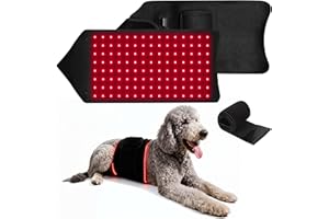 Dog Red Light Therapy Belt, Dual-Wavelength 660/850nm Pet Soothing Pad, Wearable Wrap for Cats & Dogs, Portable Infrared Ligh