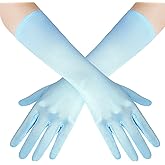 BABEYOND Long Opera Party 20s Satin Gloves Stretchy Adult Size Elbow Length 15 Inches