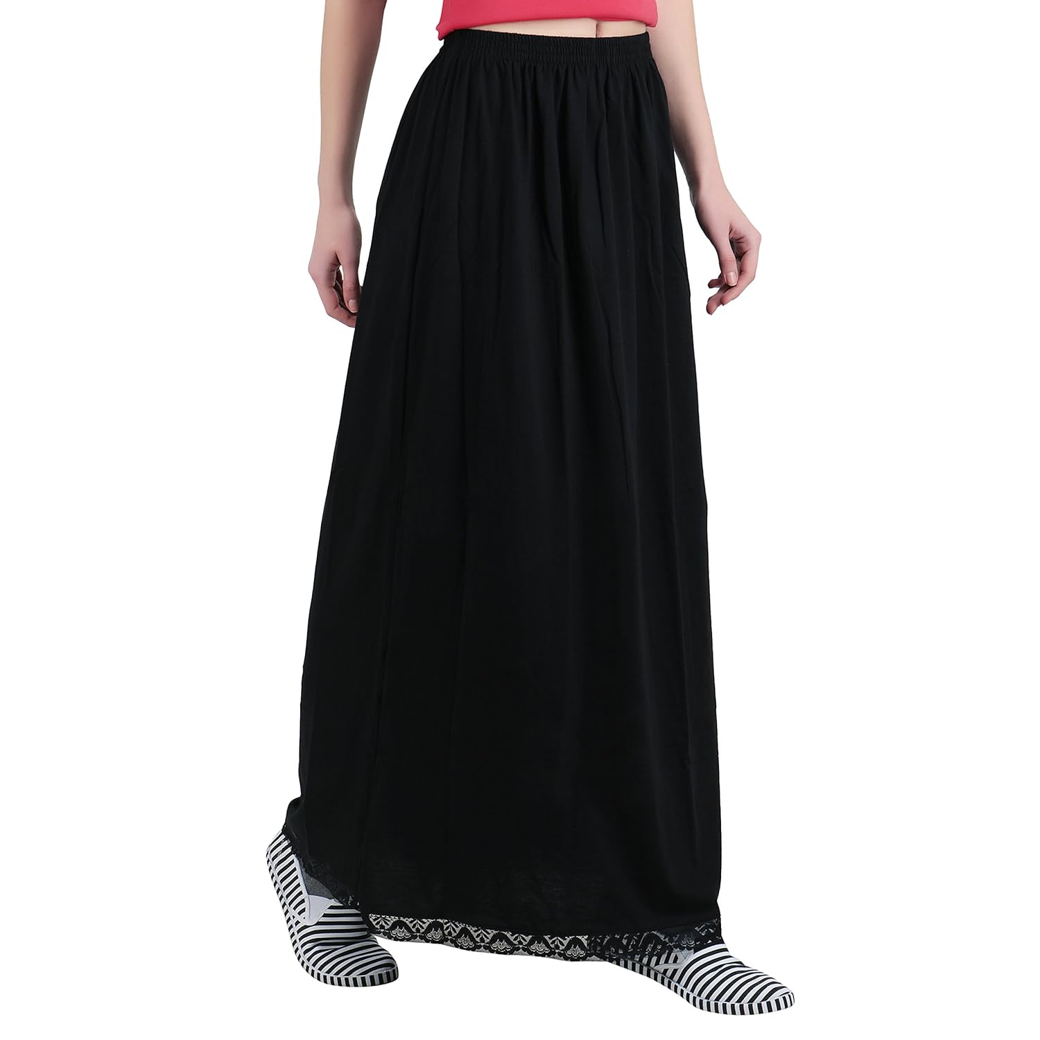 splash petticoat slip pink, black, white, skin