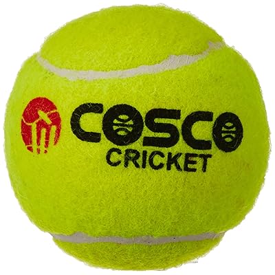 Cosco Light Weight Cricket Ball, Pack of 6 (Yellow)