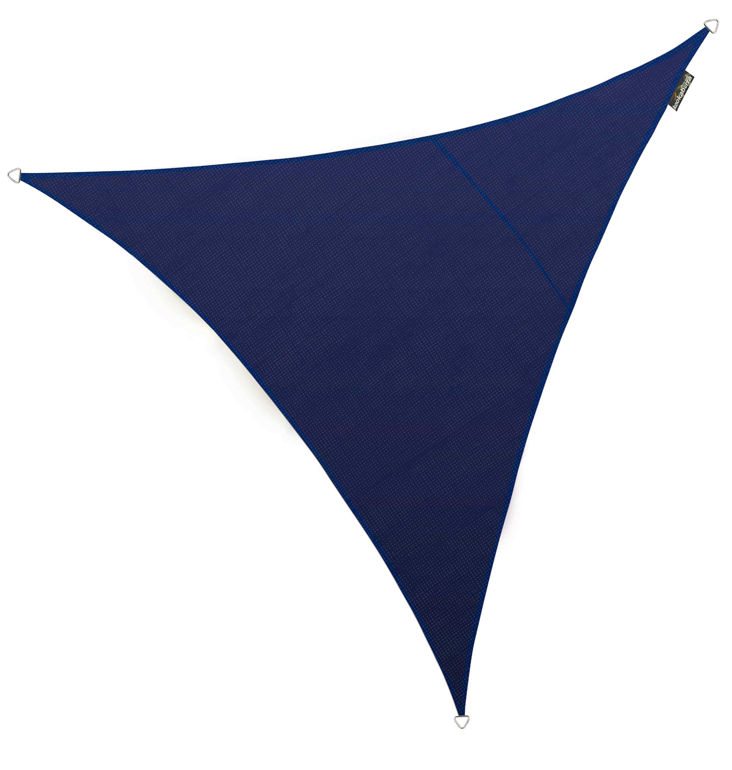 Kookaburra 2m Triangle 320gsm Knitted Sun Sail Shade Canopy 93.3% Commercial Grade UV Block (Blue)