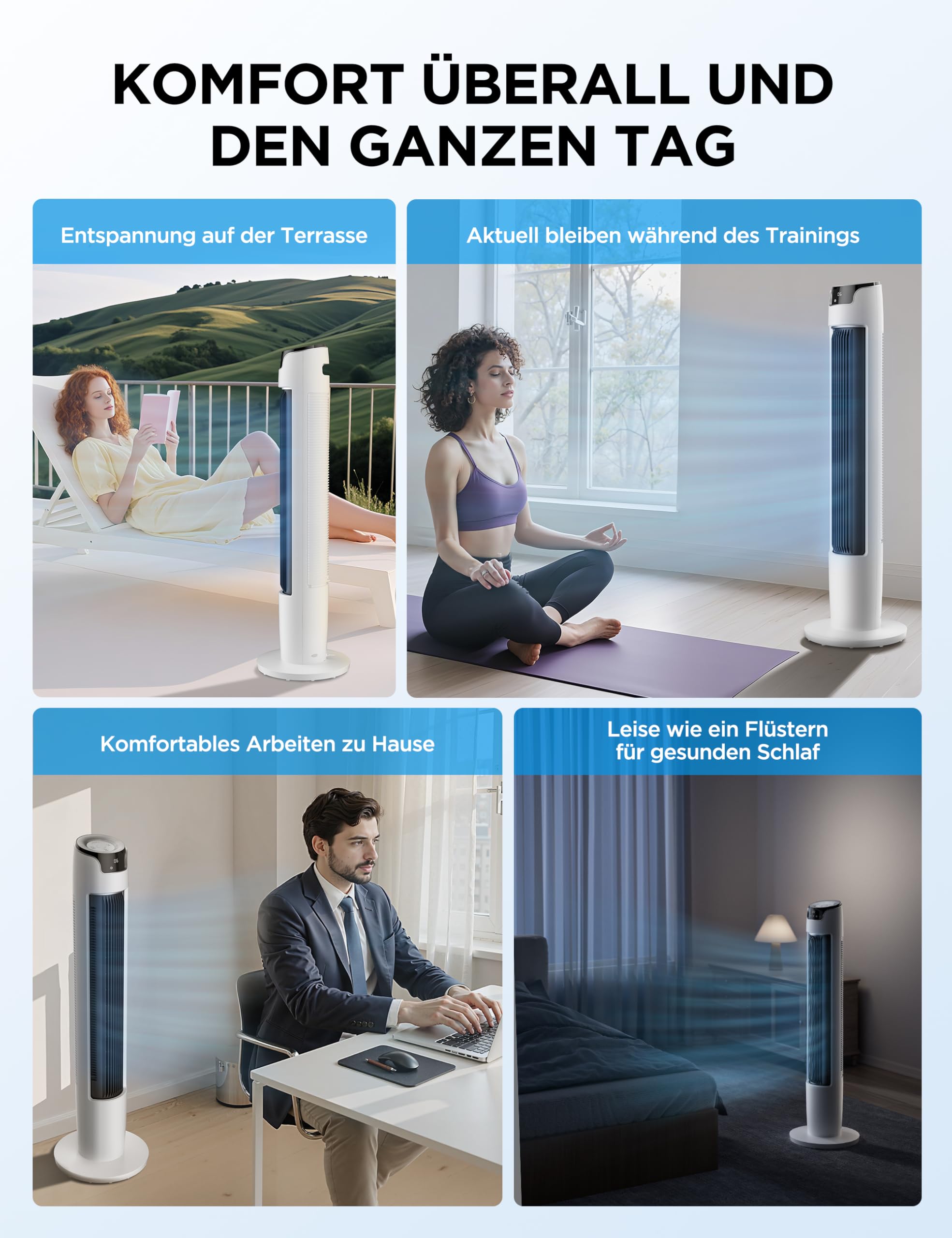 Midea FZ10-16AR Column Fan with Remote Control 5