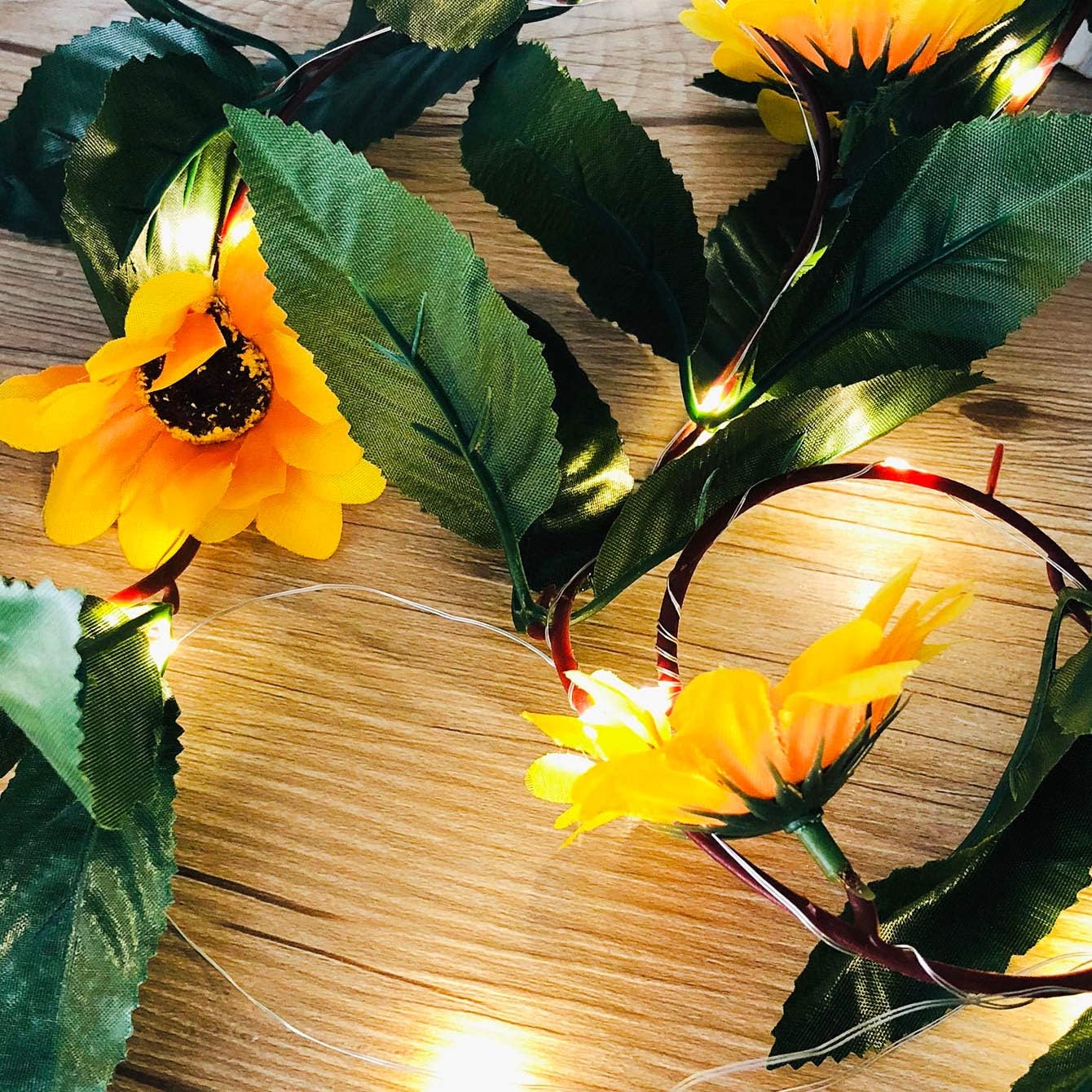 Loprt 30 Luces LED, Girasol, Mariposa, Cisne y Cisne Verde para ...